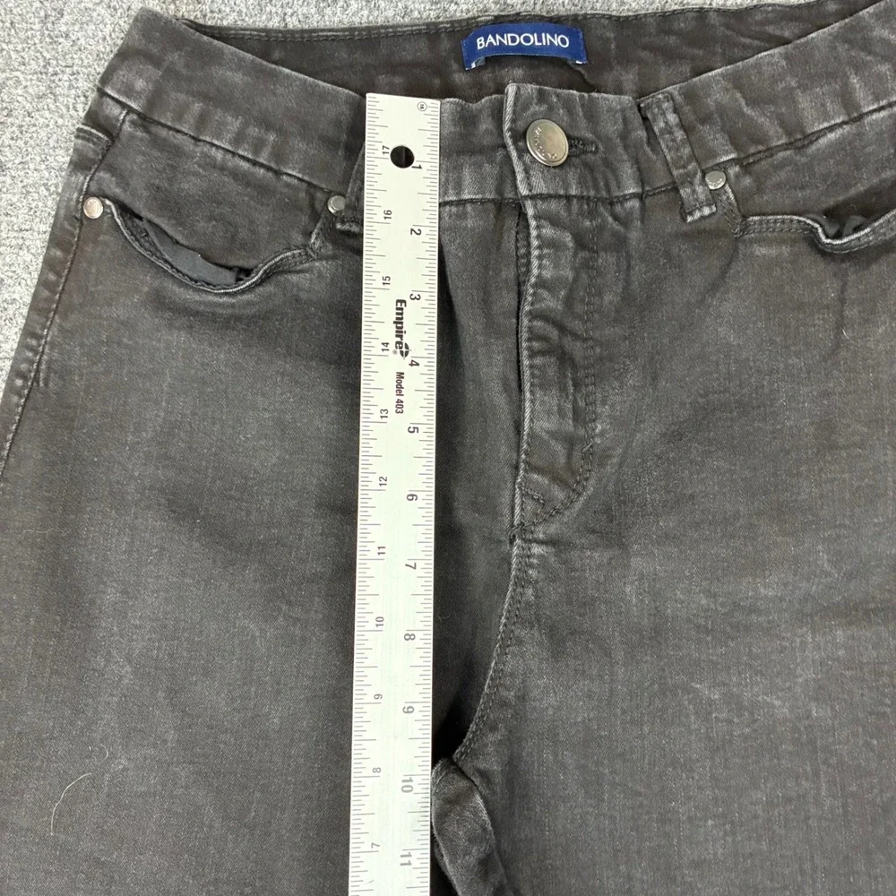 Bandolino Smooth Operator Skinny Jeans Womens 8‎ Faded Black Stretch Denim Pants